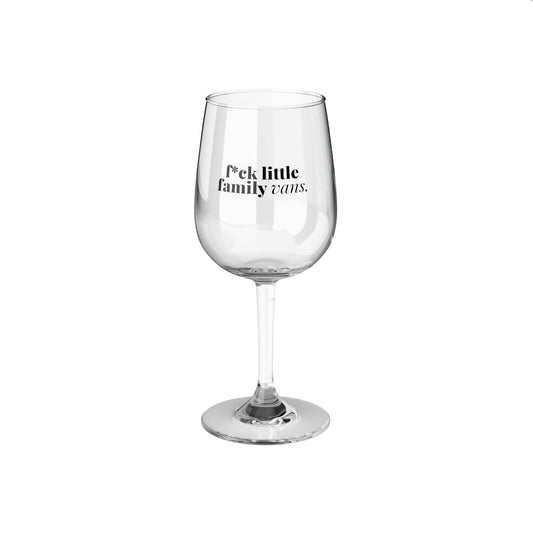 F*CK LITTLE FAMILY VANS Wine Glass