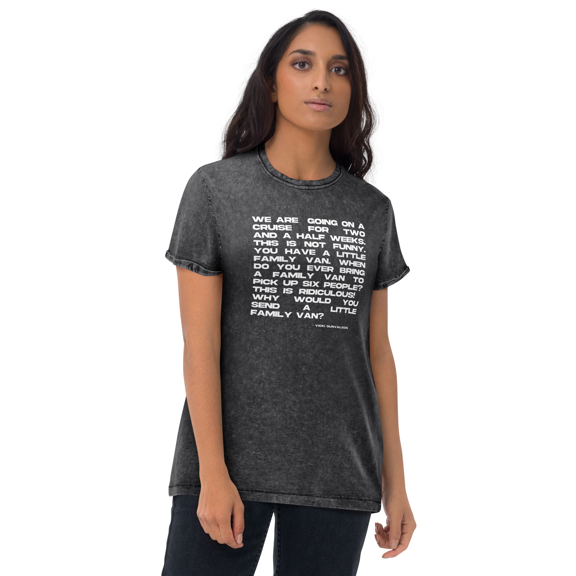 LITTLE FAMILY VAN Acid Wash Tee – My Friend, My Soulmate, My